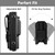 NIRIAHO Tactical Universal Duty Holster Extended Support Holder with Tourniquet Holster Combo, Tourniquet Holder Kit for Duty Belt (Black Kit)