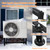 Wells Upgraded Frosted Mini Split Ground Stand for 9000-60000 BTU,Adjustable Mini Split Bracket Outdoor Heavy Duty Condenser Stand AC Bracket for Ductless Air Conditioner Heat Pump, Max Load: 770LBS