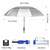 G4Free 46 Inch Inverted Small Travel Umbrella Compact, Reverse UPF 50+ UV Protection Umbrella 10 Ribs Windproof for Rain Double Canopy with Vent Automatic Open Close