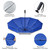 G4Free 46 Inch Inverted Small Travel Umbrella Compact, Reverse UPF 50+ UV Protection Umbrella 10 Ribs Windproof for Rain Double Canopy with Vent Automatic Open Close