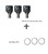 OTREE Elevator Key, FEO-K1 Fire Service Key Recall Reset Keys,Copper,Black/Silver,Pack of 3