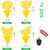 72 Pcs Classic Sticky Traps for Fungus Gnat (Plants), Flying Insect, Whitefly and Fly, Yellow Sticky Insect Catcher Traps for Indoor/Outdoor, Kitchen, and Plants, High-End Glue, Non-Toxic, 4 Shapes