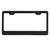 Black Powder Coated 100% T304 Stainless Steel License Plate Frame Holder with Alumnium Screw Caps and Stainless Steel Screws