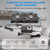 KEYFANCLUB Dual 120mm High CFM Computer Fans with AC Plug, AC 110V - 240V Variable Speed Fan, Cooling for Server Closet Cabinet Mining Machine Chassis Workstation