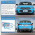 LivTee 4 Holes Stainless Steel License Plate Frames, 2 PCS Car Licence Plate Covers, Automotive Exterior Accessories Slim Design with Bolts Washer Caps for US Vehicles, Blue