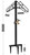 Artigarden Freestanding Outdoor Garden Hose Holder Stand with Brass Faucet, Heavy Duty Metal Water Hose Reel Storage Stake Rack for Backyard, Black (Hose not Included)