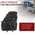 BUNKER INDUST 2 Pcs Roll Bar Storage Bag for 1997-2023 Jeep Wrangler JK TJ LJ & Unlimited JL 4-Door,Multi-Pockets Cargo Bag Saddlebag Tool Organizer,Black
