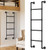 3.3FT Bunk Bed Ladder,3-Rung 330LBS Load Wall Mounted RV Bunk Ladder, Heavy Duty Metal Step Ladder for Home, Loft, Basement Window Well Egress, Fire Emergency Escape, Black