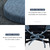 baibu 14x14 Memory Foam Metal Chair Cushions Set of 4, Dual-Layer Design Non-Slip Metal Dining Chair Pads Kitchen Seat Cushion with Machine Washable Cover, 4 Counts, Blue