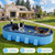 Raxurt Foldable Dog Pool, 82'' Extra Large Dog Pool for Large Dogs with Non-Slip & Reinforced Support Boards, Portable Pet Bath Tub for Outdoor Backyard Use