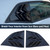 WildWell Side Window Louvers for Dodge Challenger 2008-2024 GT RT ScatPack SRT SXT SE TA Lambo Style Side Windshield Sun Shade Cover Glossy Black
