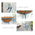 COOZZYHOUR Metal Peacock Planter with Fiber Basket -Garden Bird Planters for Outdoor Indoor Lawn,Yard,Porch,Patio, Garden Decorations（Set of 2）