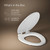 KOHLER Stonewood Quiet-Close, Elongated Toilet Seat Soft Close, Durable Wood, Easy Installation, Universal Fit, Home Essentials, White Finish, K-20466-0