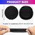 3 Pair Sheadphone Ear Covers, 3.9 Inch Breathable Stretchable Mesh Headphone Earpad Covers for Headphones, Washable Sweat-Prevention Protective Earpads for 3.5-4.3" Ear Cups (Black)