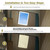 Waterproof RV Vent Insulator and Camper Shower Skylight Cover with Reflective Surface, Energy Savings, Fits 14"x22" RV Vents