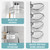 Zenna Home Tension Pole Shower Caddy Corner Organizer, Adjustable Standing Shower Caddy with 4 Shelves, Rustproof Bathroom Tension Rod Organizer, 60 to 108 Inch, Satin Chrome