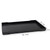 OMEM Reptile Bowl Large Food and Water Dish Enough Space Also Fit for Bath Simulated Wood Grain Surface (XL, Black)