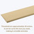 Wonderjune Door Transition Strip Wood Threshold Transition Unfinished Solid Red Oak Interior Threshold Doorways Reducer Threshold (36 x 6.5 x 0.5 Inches)