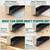 Door Draft Stopper with Brush, 39" Door Sweep for Bottom of Door, Self Adhesive Weather Stripping for Bottom of Door, Under Door Seal Dust/Noise/Hot or Cold Air Insulation, Black, 2 Pack
