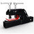 2026 New Upgraded Tractor Clamp on Trailer Hitch Receiver, Tractor Bucket Hitch Non-Slip 2" Ball Mount Adapter for Tractor Bucket Kubota Deere Bobcat, Bucket Trailer Hitch Attachment (Black)