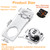 Bifold Door Lock - Closet Lock 3-Digit Anti-Pry Keyless Cabinet Locks with Combination - Password Combo Lock Hasp Locks Double Door Lock for Folding Barn Shed Garden Pantry Cupboard 4.5Inch Silver