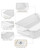 MALACASA 4.4 QT Baking Dish, 9x13 Large Casserole Dish for Oven, Ceramic Baking Pan, Rectangular Lasagna Pan Deep with Handles for Baking, Durable Microwave Oven Safe, Wedding Gift,White, Series BAKE-BAKE