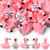 GGSTDDUP 32pcs Positive Mini Flamingo Figurines - Cute Emotional Tiny Animals Flamingo Decorations Inspirational Motivational Gift with Encouragement Words for Colleague Staff Teacher