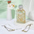 OLYCRAFT 4 Pcs Soap Chain Labels Lotion and Soap Dispenser Chain Labels Gold Silver Soap Tags Lotion Bottle Tags for Farmhouse Rustic Decor Bathroom Kitchen
