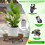 Ganggend 15.7" Metal Plant Caddy, Heavy Duty Planter Pot Mover with Iron Lockable Wheels and Drain Hole, Large Rolling Dolly Planter Caddy Flower Pot Indoor and Outdoor Flowerpot Tray (2pcs)