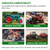 AR-PRO (2-Pack) 4.80/4.00-8 Tubeless Tires – 4PR 16-Inch Tractor Tread Replacement Tires for Lawn Mower, Garden Tractor, Tiller, Cart, Wheelbarrow, Golf Cart, Utility Trailer