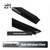 Fits for Ford Bronco 2021 2022 2023 2024 Smoke Window Visor Set - Sun, Rain, and Vent Protection, 4-Pieces Tape-On Window Deflector Guard Kit