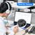 XMSJSIY RJ9 Telephone Training Adapter Headset Splitter 4P4C Phone Line Jack Y Splitter Adapter Cable with 2 Mute Buttons for Call Center -30CM/11.8INCH (2 Mute)