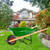 Wood Replacement Wheelbarrow Handles Kit with 304 Stainless Nuts and Bolts, Includes 2 Wedges Tough Seal Coat and Pre-Drilled Holes for Easy Installation