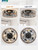 LEDIARY Caged Ceiling Fans with Lights, Farmhouse Flush Mount Ceiling Fan with Remote&App, Black&Walnut Low Profile Ceiling Fan Light Fixture for Bedroom, Kitchen, Dining Room.