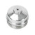 Billet Oil & Fuel Filter Silver 1/8" NPT Port Caps - Compatible with 2003-2007 F-ord Powerstroke Diesel 6.0 F250 F350 F450 F550 6.0L Powerstroke Diesel - Silver (Pack of 2)