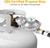 GGC 5FT Two Stage Propane Regulator with Hose, Standard POL Connection to 20-100 lb Propane Tanks, 3/8in Female Flare Fitting for Grill, Heaters, Gas Generator