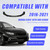 KUAFU 3Pcs Front Bumper Lip Compatible with 2016-2021 Honda Civic 10th 4DR Sedan, Spoiler Splitter Body Kit, PP Plastic Gloss Black