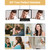 Dripex 3 Way Mirror with Storage Shelf and 3 Color LED Lights, Rechargeable Trifold Self Haircut 360° Mirror with Height Adjustable Hooks for Makeup, Styling, Shaving, Braiding, Dye Hair (Black)