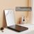 Dripex 3 Way Mirror with Storage Shelf and 3 Color LED Lights, Rechargeable Trifold Self Haircut 360° Mirror with Height Adjustable Hooks for Makeup, Styling, Shaving, Braiding, Dye Hair (Black)