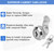Cylinnda 5/8" Zinc Alloy Cam Locks (8 Pack) with Keys - Keyed Alike Set for Mailbox, Toolbox and Pickup Trucks