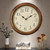 CHIRAY 16-Inch Solid Wood Silent Non-Ticking Decorative Wall Clock with Large Arabic Numerals Battery Operated Analog Retro Clock for Living Room, Kitchen, Bedroom