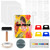 Faccito 9'' x 12'' Gel Printing Plate Kit, Complete Printmaking Set with Gelatin Plate, Brayer, Printmaking Paper, Acrylic Paint and Essential Tools for Mixed Media Art, Monoprinting, Card Making