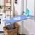 SheeChung 14x42 Inch Over-The-Door Ironing Board Replacement Pad/Cover,100% Cotton Iron Board Cover and Heavy-Duty Extra Thick Pad,Resists Scorching and Staining,Snug fit Ironing Board Cover