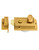 QWORK Night Latch Deadbolt Rim Lock with Key Gold Finish Antique Style Lock with Front Door Key