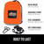 GORILLA GRIP Durable Camping Hammock with Heavy Duty Tree Straps, Portable Hammocks for Outside, Easy to Use Travel Swing Chair, Outdoor Camper Hiker Essentials, Backpacking Gear Gifts, Single, Orange
