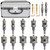 CATITO 16 Pcs Heavy Duty Carbide Hole Saw Set, Hole Saw Kit for Metal, TCT Hole Cutter with Extra Titanium Plated Pilot Drill & L-Wrench, Alloy Hardness Upgrade, for Stainless Steel, Iron, Metal, Etc