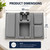 S V Adjustable Couch Armrest Tray with Cup Holder & Storage Pockets Non Slip Sofa Organizer for Drinks Phone Remote