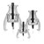 Big RED Gear Puller Set, 3''4''6'' 3 jaw Puller Tool, Puller Kit for Gearing, Pulley and Bearing Removal, Puller Kit Pulley with Reversible Jaws, 3 Pcs