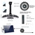 INDARUN Solar Lights Indoor Outdoor, Motion Sensor with 5 Modes, Up to 3000LM, Remote Control, IP65 Waterproof, Solar Shed Pendant Lights for Wall Patio Porch, Gazebo, Garage Ceiling, Chicken Coop