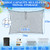 2 PCS Extra Large Pool Float Storage Bags,79×47 in Hanging Pool Toy Organizer with 20 Hooks & 20 Zip Ties,Mesh Pool Storage Net for Inflatable Floats, Rafts, Balls, Pool Accessories